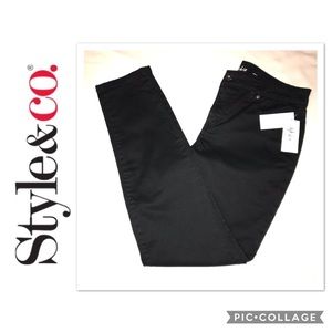 Style & Co. Skinny Leg Black Jeans